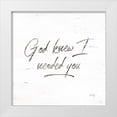 thumbnail image 1 of Rae, Marla 26x26 White Modern Wood Framed Museum Art Print Titled - God Knew I Needed You, 1 of 4