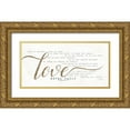 thumbnail image 1 of Rae, Marla 32x18 Gold Ornate Wood Framed with Double Matting Museum Art Print Titled - Love Never Fails, 1 of 4