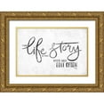 thumbnail image 1 of Rae, Marla 32x23 Gold Ornate Wood Framed with Double Matting Museum Art Print Titled - Life Story, 1 of 4