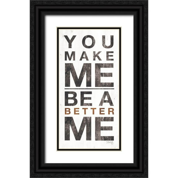 Rae, Marla 9x14 Black Ornate Wood Framed with Double Matting Museum Art Print Titled - A Better Me