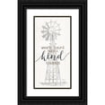 thumbnail image 1 of Rae, Marla 9x14 Black Ornate Wood Framed with Double Matting Museum Art Print Titled - Be Kind Windmill, 1 of 4