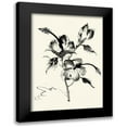 thumbnail image 1 of Rae, Nan 11x14 Black Modern Framed Museum Art Print Titled - Ink Wash Floral III - Hibiscus, 1 of 5