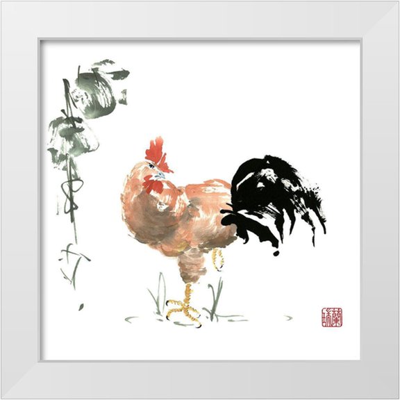 Rae, Nan 12x12 White Modern Wood Framed Museum Art Print Titled - A Proud One