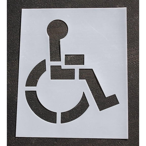 Rae Pavement Stencil Clear  Polyethylene  STL-108-3021