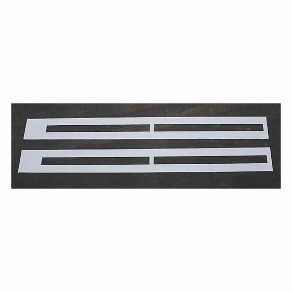 Pavement Stencil, Symbol, Line, 4 in Character Height, Not Applicable Font, Polyethylene, Clear