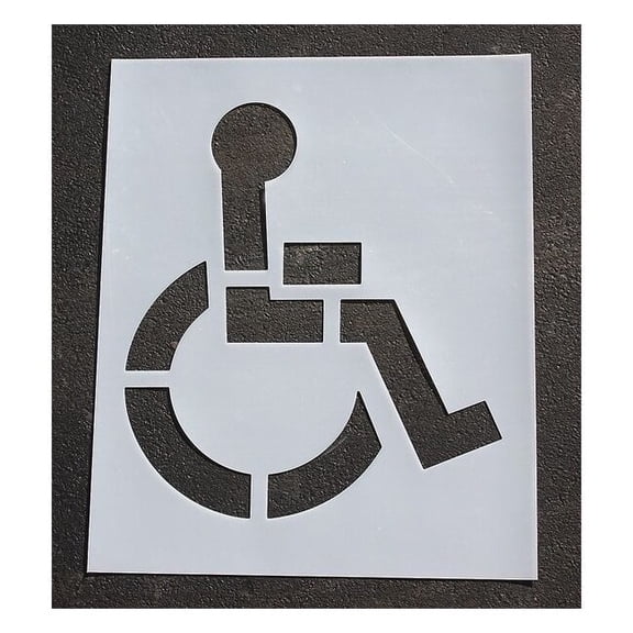 Rae Pavement Stencil,42"H,38"W,0.063" Thick STL-116-3034