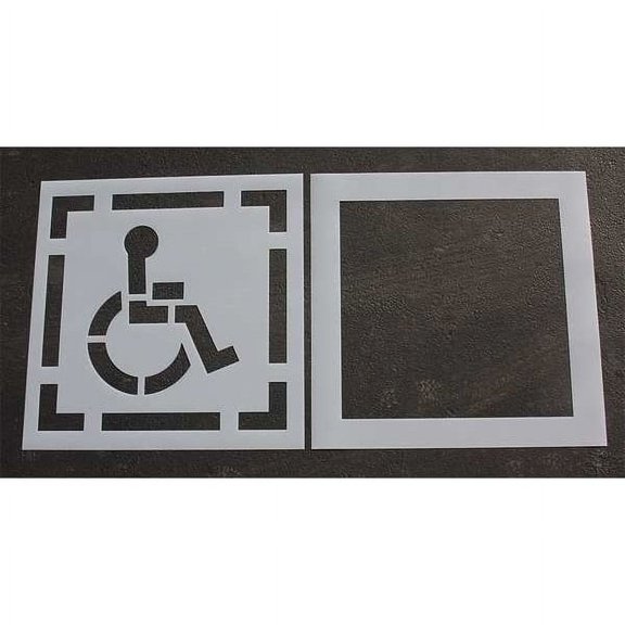 Rae Pavement Stencil,42" x 42",DOT,Handicap STL-116-3030