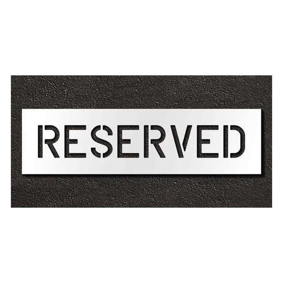 Rae Pavement Stencil,Reserved,6 in STL-116-70633