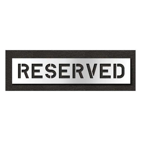 Rae Pavement Stencil,Reserved,8 in STL-116-70833