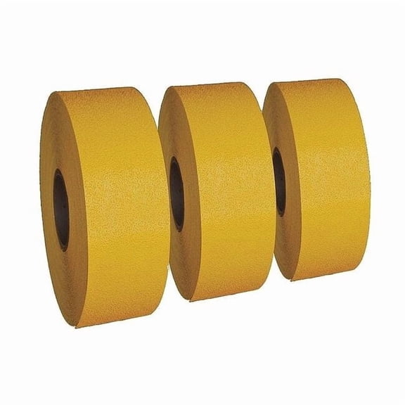 Preformed Thermoplastic Pavement Markings, Thermoplastic, 30 ft Length, 4 in Width, Yellow