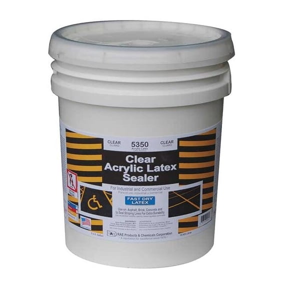 Rae Sealer,5 gal,Clear,Acrylic,Semi Gloss 5350-05
