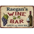 thumbnail image 1 of Raegan's Rustic Wine Bar Sign Wall Décor Kitchen Gift 12x18 Metal 112180056530, 1 of 1