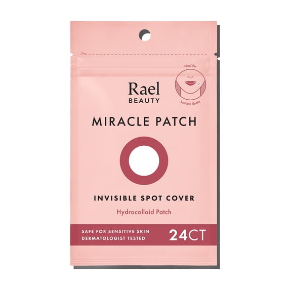 Rael Beauty Miracle Acne Patch Invisible Spot Cover, for All Skin Types, 24 Count