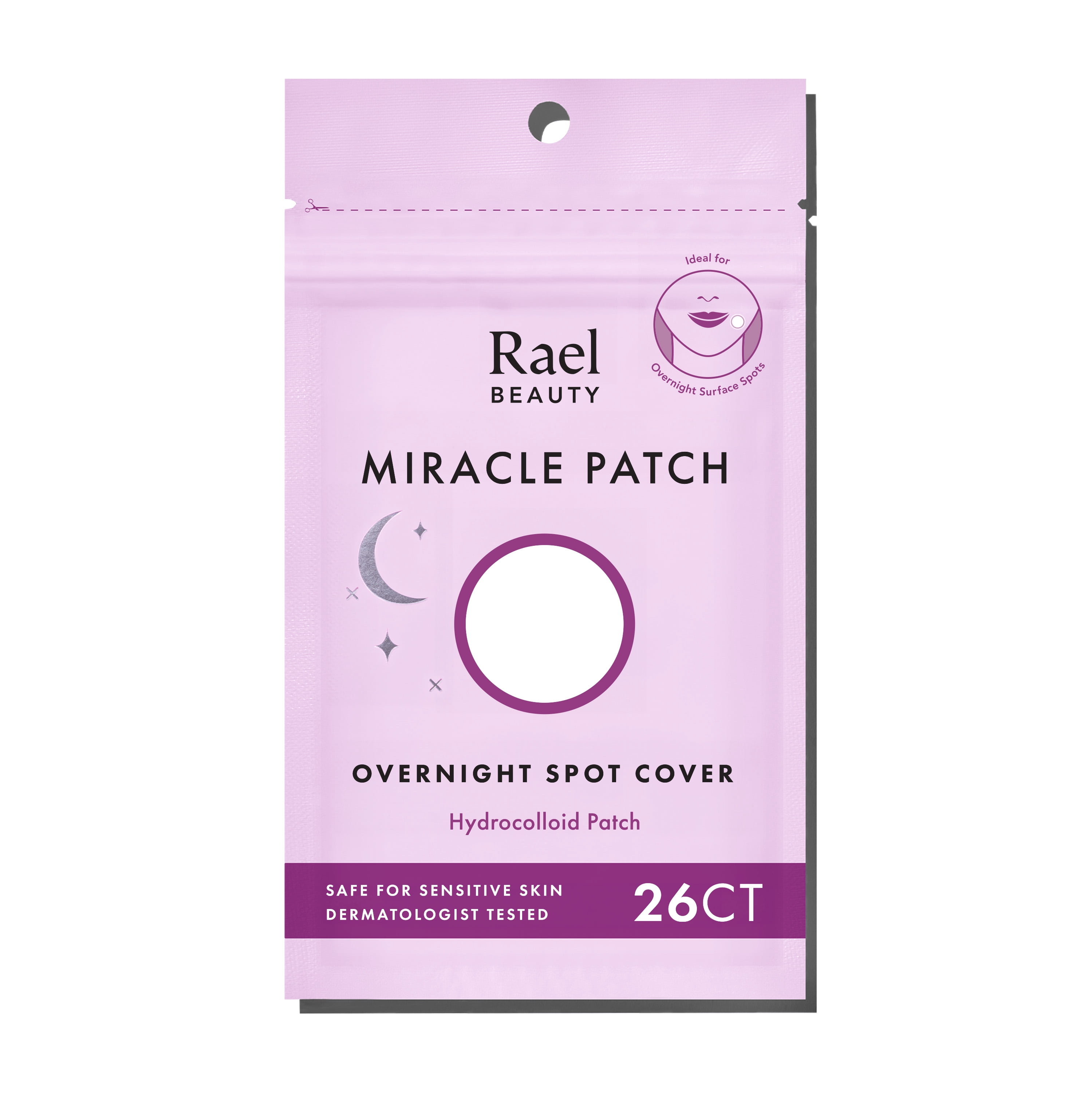 Rael Beauty Miracle Patch Overnight Spot Cover, Unisex, 26 Count