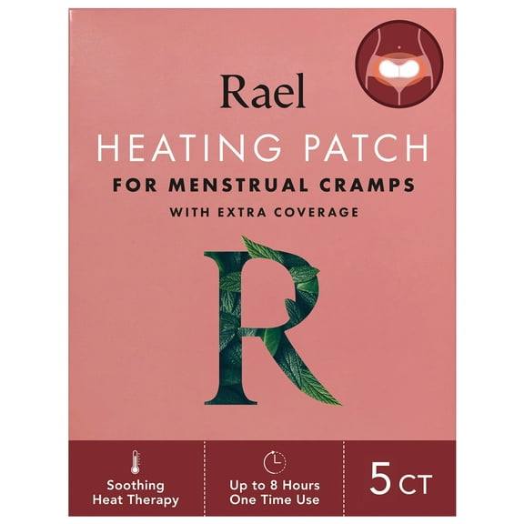 Rael Maximum Coverage XL Heating Patch, for Period Cramps, 5 Count