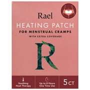 Rael Heating Patch, for Menstrual Cramps, with Extra Coverage, 3 Count