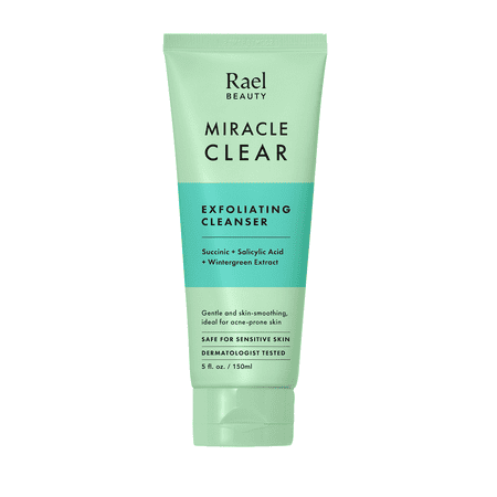 Rael Miracle Clear Exfoliating Cleanser Foam for Acne-Prone Skin, 5.1 fl oz