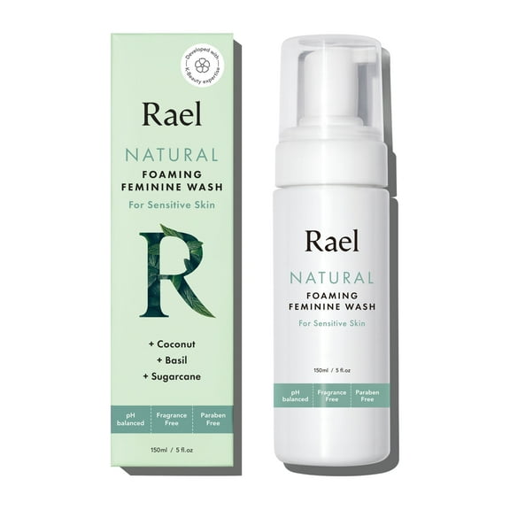 Rael Natural Foaming Feminine Wash for Sensitive Skin, 5 fl oz