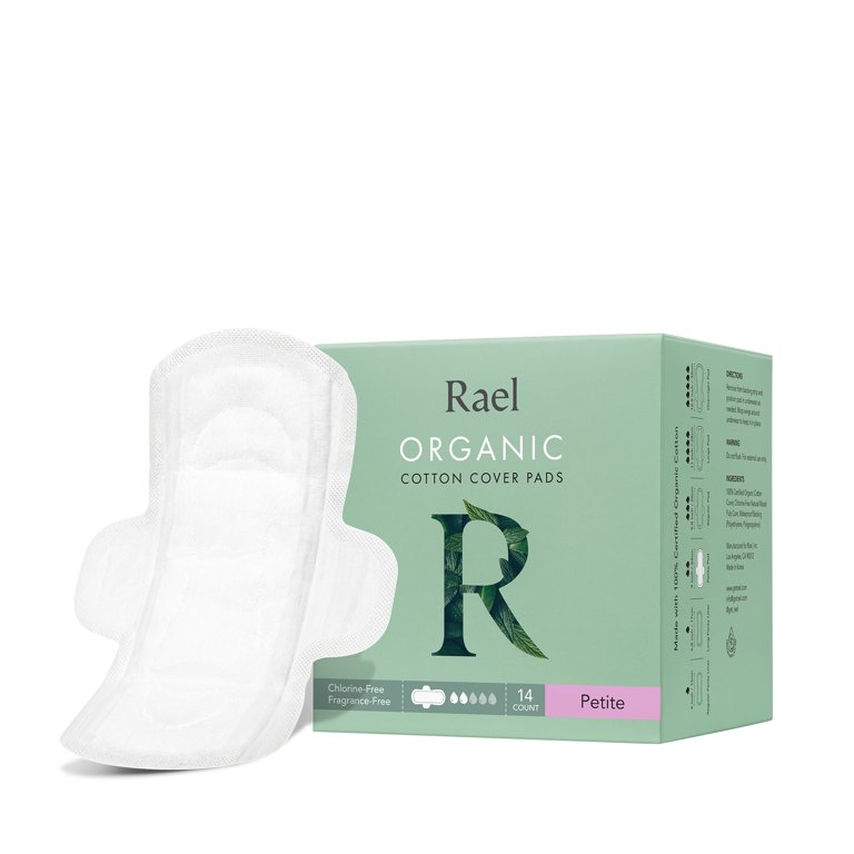 Rael Organic Cotton Petite Pads Walmart
