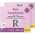 Rael Tampons, Compact Applicator Tampon Made with Organic Cotton