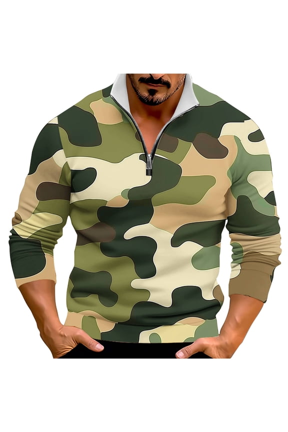 Long Sleeve Shirts for Men Solid Color Casual Fitness Sport Permeability Button V- Neck Long Sleeve Top