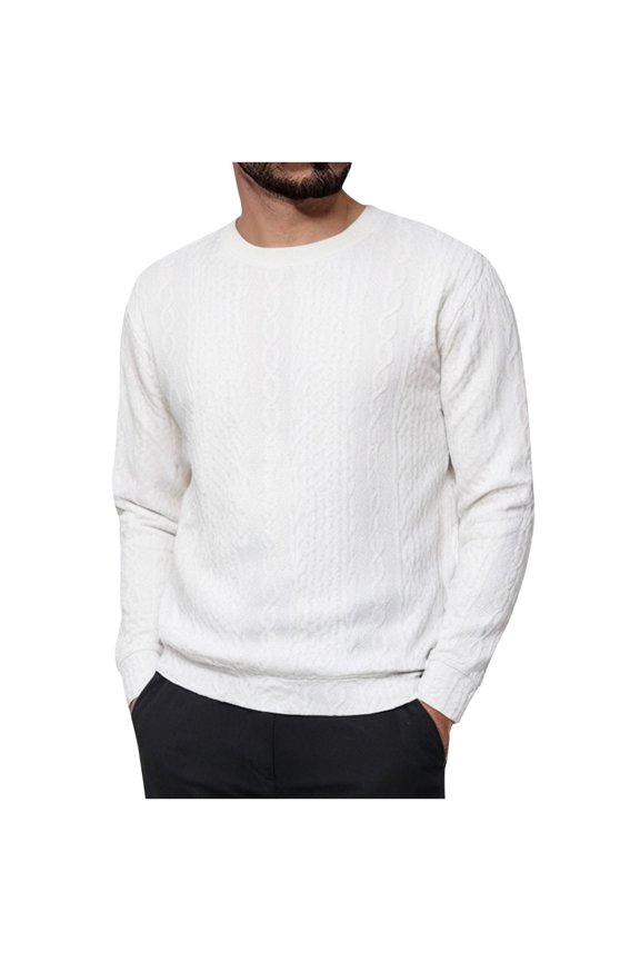 Long Sleeve Shirts for Men Texture Design Solid Color Casual Fitness Sport Permeability Round Neck Long Sleeve Top