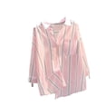 thumbnail image 1 of Raeneomay Long Sleeve Shirts for Women New Striped Casual Fashion Long-Sleeved Baggy Lapel Shirt Top, 1 of 1
