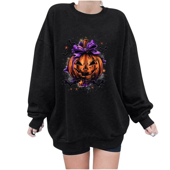 Raeneomay Long Sleeve Shirts for Women Round Neck St. Patrick's Day Printed Long Sleeved Top SweatShirts