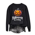 thumbnail image 1 of Raeneomay Long Sleeve Shirts for Women 's Round Neck Fall Printed Printed Hoodie Top, 1 of 4