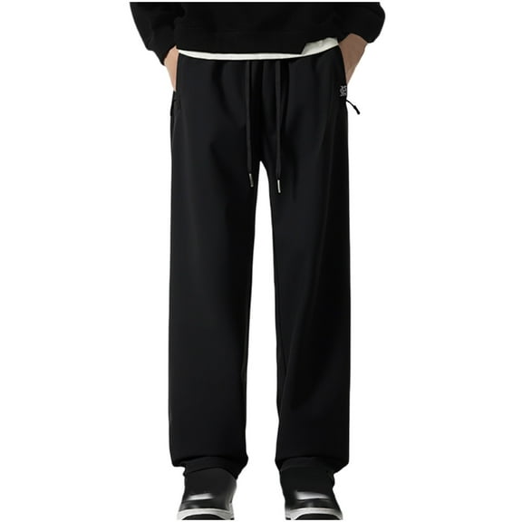 Raeneomay No Boundaries All Gender Washed Cargo Pants Fashionable Men's Solid Color Casual Elastic Lace Up Straight Leg Sports Pants