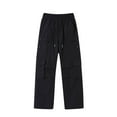 thumbnail image 1 of Raeneomay No Boundaries All Gender Washed Cargo Pants Men's Casual Outdoor Solid Color Elastic Waist Drawstring Pocket Workwear Pants, 1 of 3