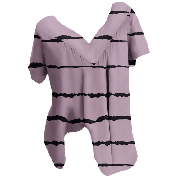 Raeneomay Oversized T Shirts Casual Tops Women Plus Size Short Sleeves V-Neck Print Blouse Pullover Tops Short Sleeve Blouses