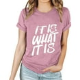 thumbnail image 1 of Raeneomay Oversized T Shirts for Women 2024 Spring and Summer Casual Daily Round Neck Short Sleeve Print Graphic T-Shirt Short Sleeve Round Neck Top/Shirt, 1 of 6