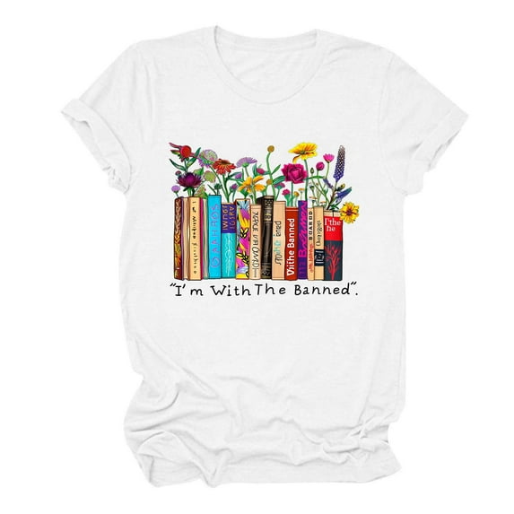 Raeneomay Oversized T Shirts for Women Fashion CrewNeck Printed Short Sleeve T-Shirt Casual Loose Shirt Tops