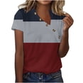 thumbnail image 1 of Raeneomay Oversized T Shirts for Women Fashion Women Summer Solid V-Neck T-Shirt Short Sleeve Casual Blouse Tops, 1 of 4