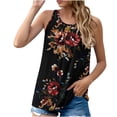 thumbnail image 1 of Raeneomay Tank Tops for Women Women Casual Sleeveless Tank Summer Pleated Loose Shirts Beach Blouse Tops, 1 of 5