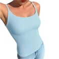 thumbnail image 1 of Raeneomay Women's Tummy Control Shapewear Camisole with Built-in Bra, Crisscross Open Back Ribbed Tank Top S-XXL, 1 of 6