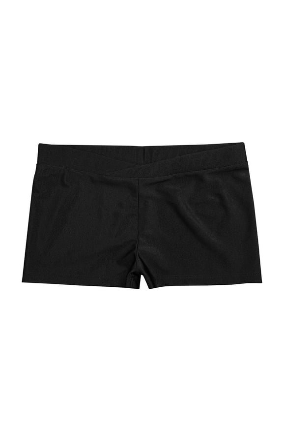 Boys Girls Ballet Dance Booty Shorts Kids Running Gymnastics Workout Yoga Sports Shorts Black 6