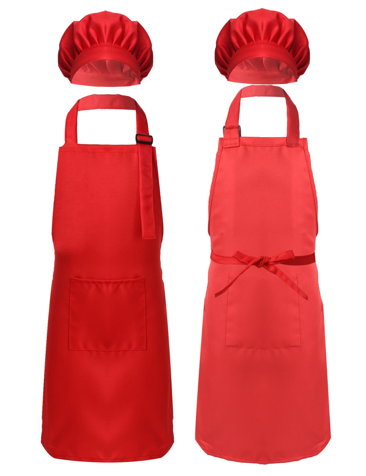 Kids Aprons Waterproof Adjustable Neck Strap Pockets Chef Cooking Baking Painting Party For Kids - View #11