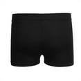 thumbnail image 1 of Raenseen Girls Boy-Cut Slim Fit Yoga Cheer Volleyball Hot Shorts Low Rise Gymnastics Dance Running Black 6, 1 of 7
