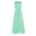 thumbnail image 1 of Raenseen Girls Chiffon Sleeveless Pageant Prom Party Wedding Bridesmaid Flower Girl Dress Mint Green 16, 1 of 8