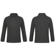 thumbnail image 1 of Raenseen Kids Girls Boys Long Sleeve Thermal Tops Base Layer T-Shirt Mock Neck Warm Stretchy Black 110, 1 of 8