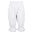 thumbnail image 1 of Raenseen Kids Girls Edwardian Victorian Pantaloons Lace Trim Pumpkin Shorts Bloomers Underpant White 12, 1 of 8