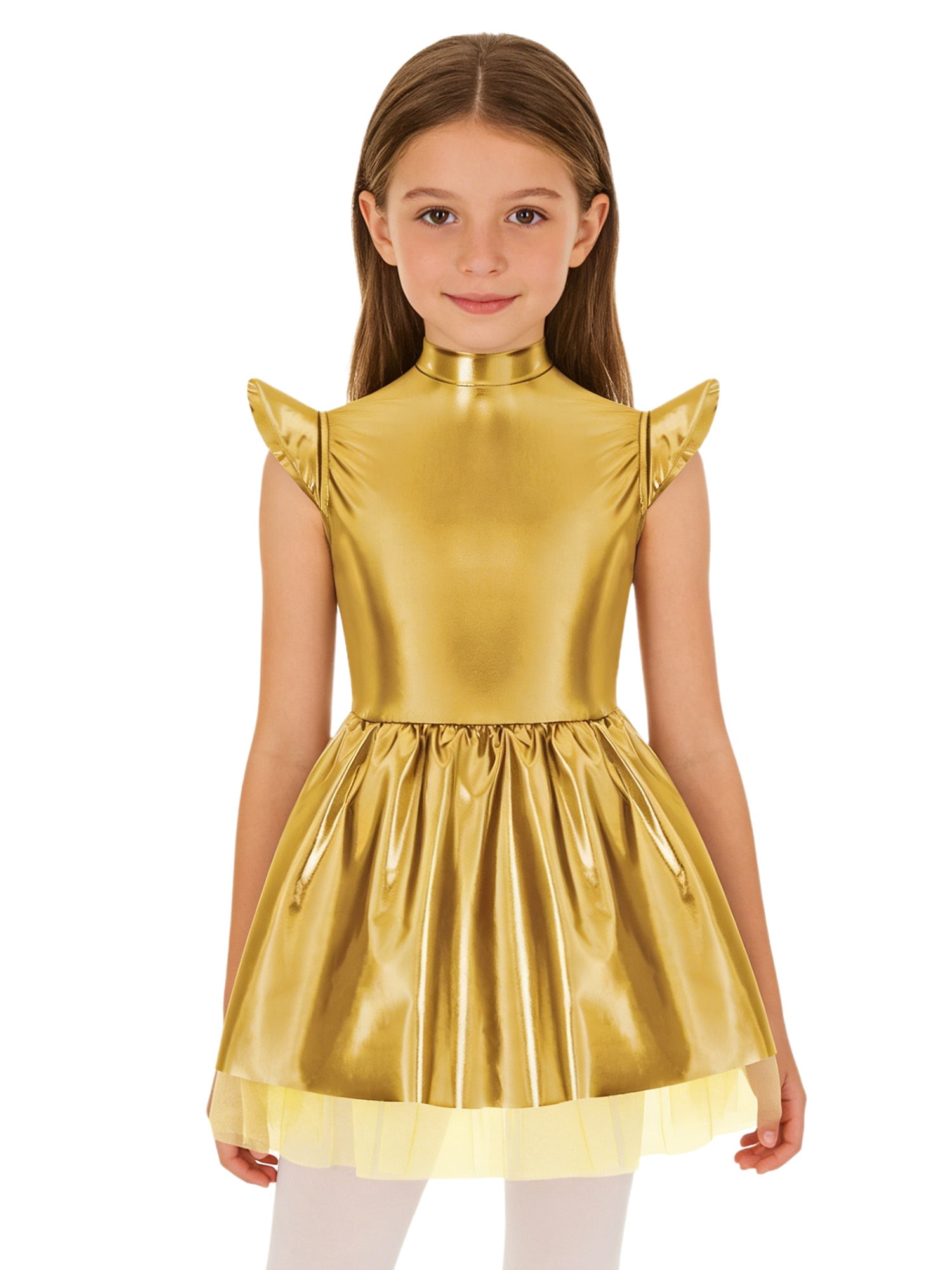 Alien Complex Ruffle Raenseen Kids Girls Outerspace Astronaut Dress Robot Dress Up ...