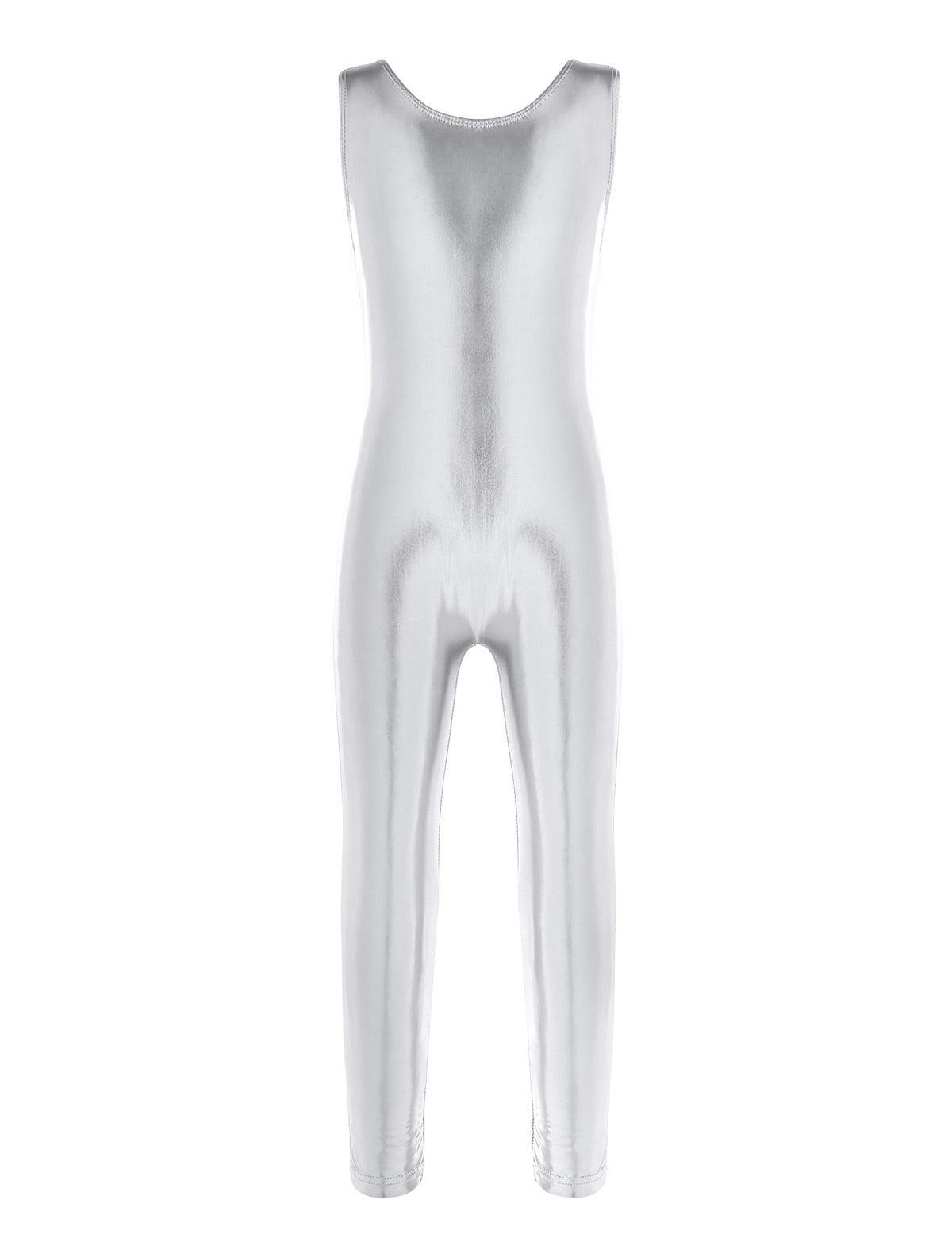 Raenseen Kids Girls Shiny Metallic Camisole Leotard Ballet Dance ...