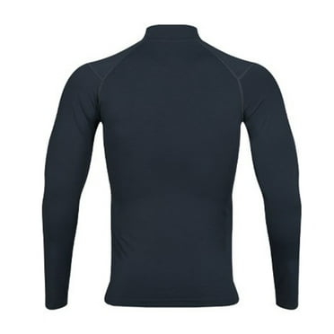 Raenseen Men Athletic Compression Shirts Base Layer Top Active Performance Long Sleeve Tee Shirt Dark Gray S