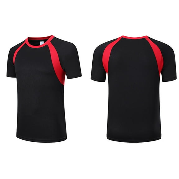 Raenseen Men's UPF50+ UV Protection Rash Guard Stretchy Summer Swimming Tops Active Sport Casual Black S