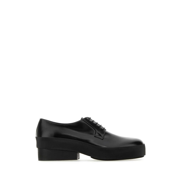 Raf Simons Man Black Leather Lace Up Shoes Walmart