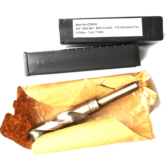 RafKat 3/4 in. M35 Cobalt Silver & Deming Drill Bit, 1/2 in. Reduced Shank, 118 Point (1-Pack)