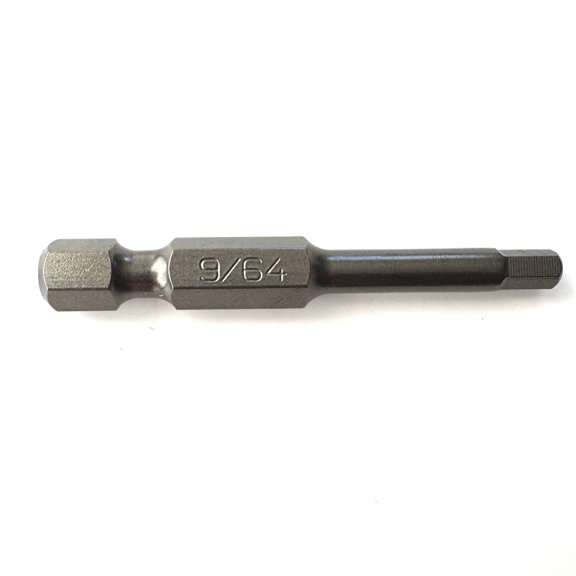 RafKat 9/64 in. Hex Power Bits, 2 in. Length, 1/4 in. Hex Shank, S2 Steel, Impact Rated (10-Pack)